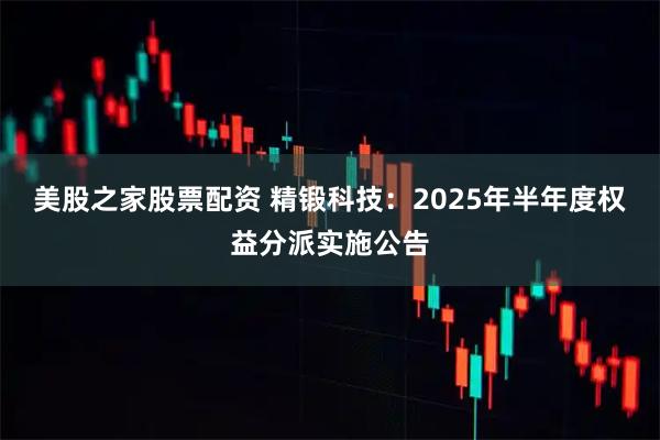 美股之家股票配资 精锻科技：2025年半年度权益分派实施公告